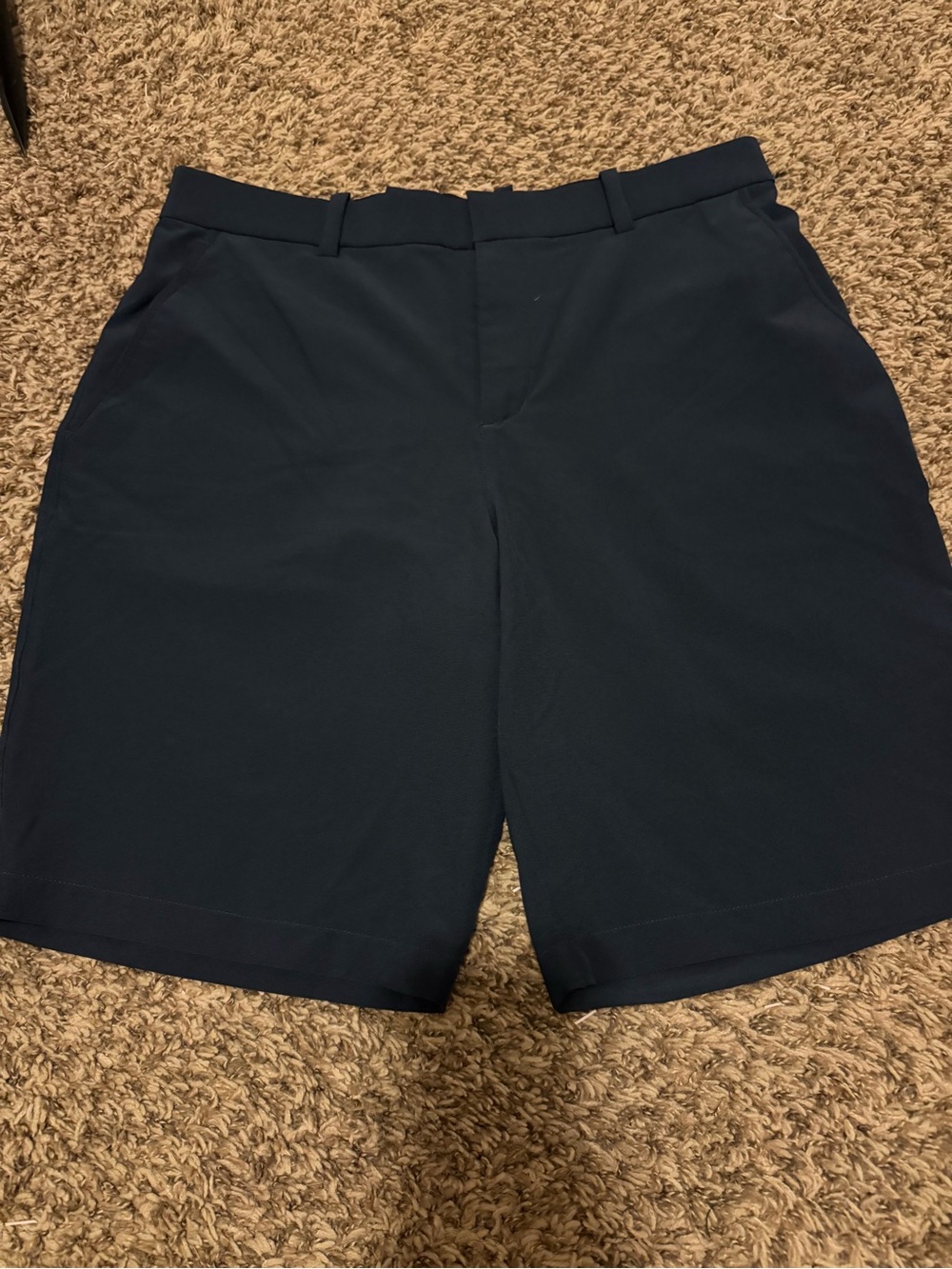 Nike Men's Dark Navy Flat-Front Golf Shorts